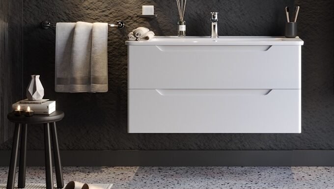 &Pi;ά&gamma;&kappa;&omicron;&sigmaf; PERLA &Lambda;&epsilon;&upsilon;&kappa;ό MDF 18mm &Lambda;ά&kappa;&alpha; 100 S3BPERL100W 105x46x53cm