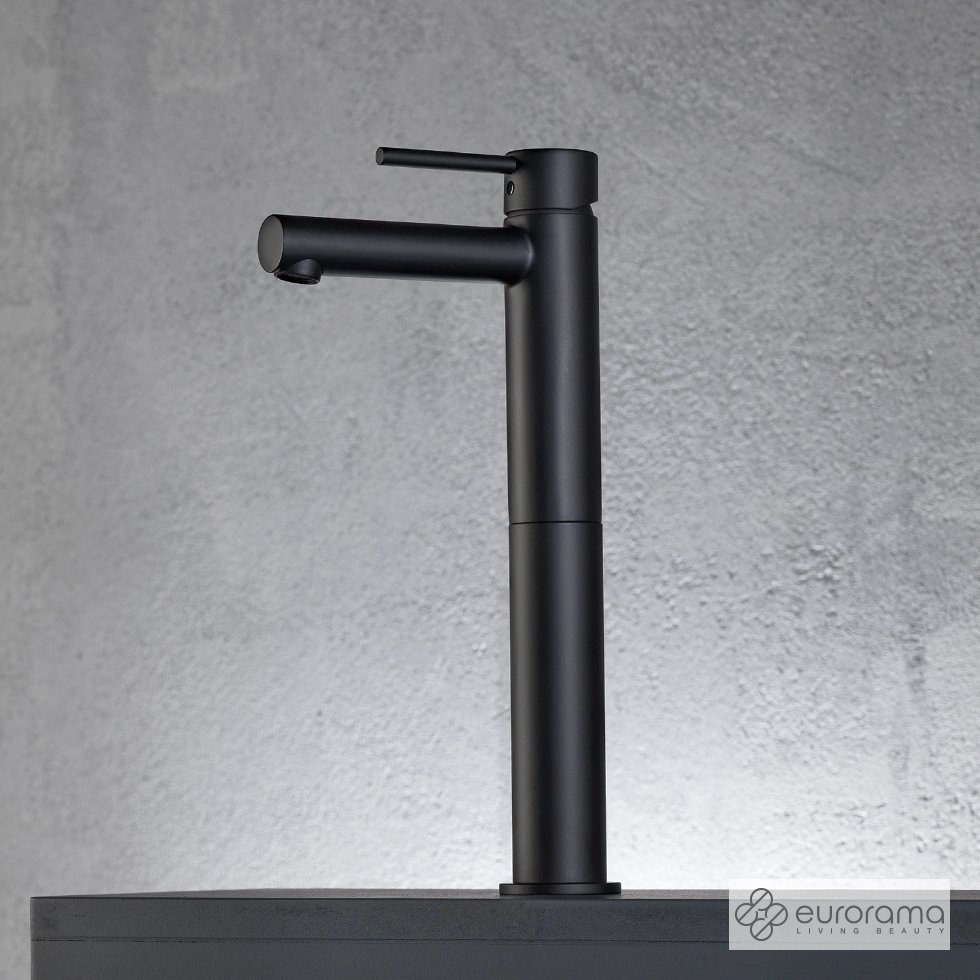 Μπαταρία Νιπτήρα Υψηλή Tonda Eurorama Black Μatt - Image 2