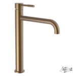 Μπαταρία Νιπτήρα Υψηλή με Βαλβίδα Clic-Clac Τech La Torre Antique Brass