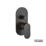 Μίκτης Εντοιχισμού 2 Εξόδων Slim Vicario Rusty Black