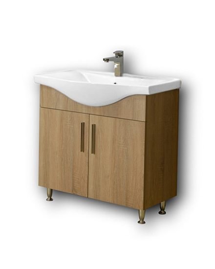 Σετ Έπιπλο Μπάνιου SIENA SONOMA 90 9SSI090SN0W Πάγκο 90x34x83cm - Image 5