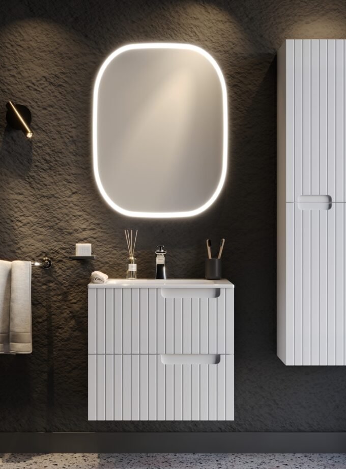 &Sigma;&epsilon;&tau; Έ&pi;&iota;&pi;&lambda;&omicron; &Mu;&pi;ά&nu;&iota;&omicron;&upsilon; ENZA &Lambda;&epsilon;&upsilon;&kappa;ό MDF 18mm &Lambda;ά&kappa;&alpha; 60 9SENZ060WHM