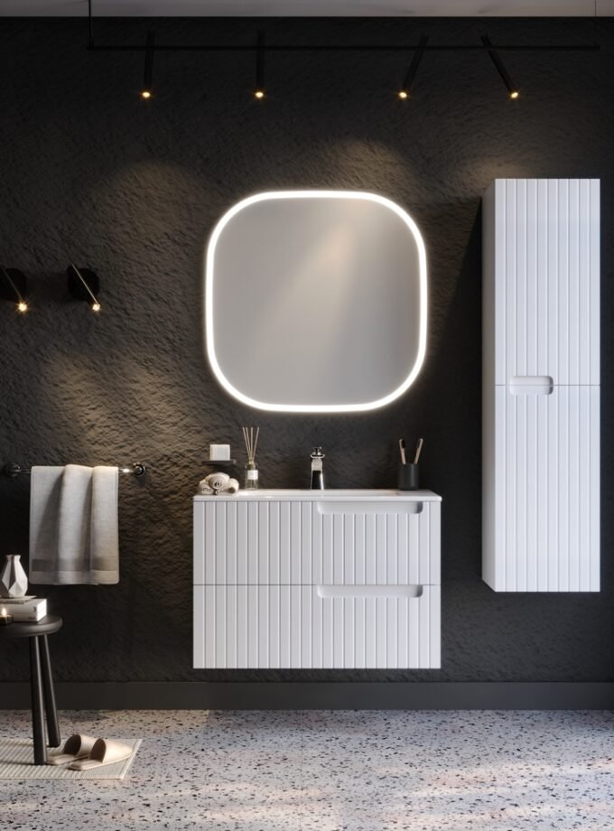 &Sigma;&epsilon;&tau; Έ&pi;&iota;&pi;&lambda;&omicron; &Mu;&pi;ά&nu;&iota;&omicron;&upsilon; ENZA &Lambda;&epsilon;&upsilon;&kappa;ό MDF 18mm &Lambda;ά&kappa;&alpha; 80 9SENZ080WHM