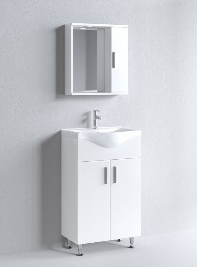 Έ&pi;&iota;&pi;&lambda;&omicron; &Mu;&pi;ά&nu;&iota;&omicron;&upsilon; &Sigma;ύ&nu;&theta;&epsilon;&sigma;&eta; IRENE 55 &Lambda;&epsilon;&upsilon;&kappa;ό Gloss &Pi;ά&gamma;&kappa;&omicron; 51x34x83cm 9SIR055WHR