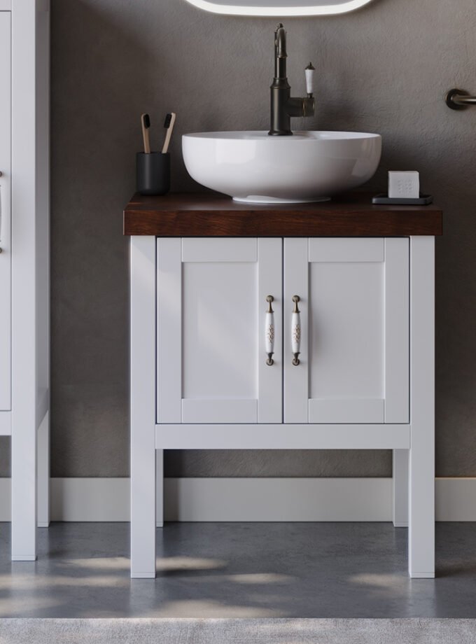 &Pi;ά&gamma;&kappa;&omicron;&sigmaf; LONDON &Lambda;&epsilon;&upsilon;&kappa;ό MDF 18mm &Lambda;ά&kappa;&alpha; 65 S3BLON065WHM 65x50x72cm