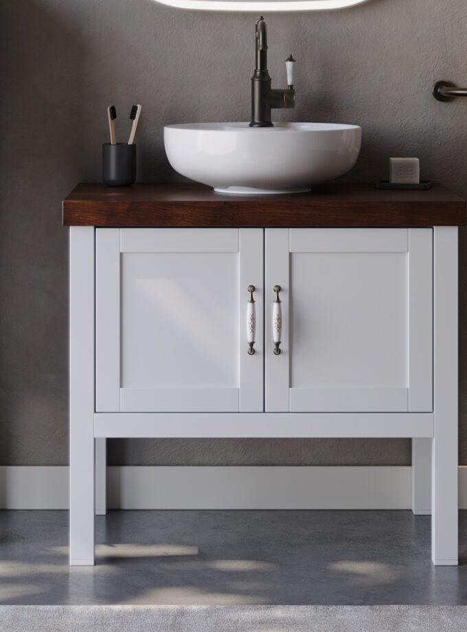 &Pi;ά&gamma;&kappa;&omicron;&sigmaf; LONDON &Lambda;&epsilon;&upsilon;&kappa;ό MDF 18mm &Lambda;ά&kappa;&alpha; 85 S3BLON085WHM 85x50x72cm