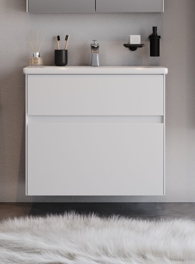 &Pi;ά&gamma;&kappa;&omicron;&sigmaf; MALAGA &Lambda;&epsilon;&upsilon;&kappa;ό MDF 18mm &Lambda;ά&kappa;&alpha; 65 S3BMAL065WHT 65x45.5x72cm