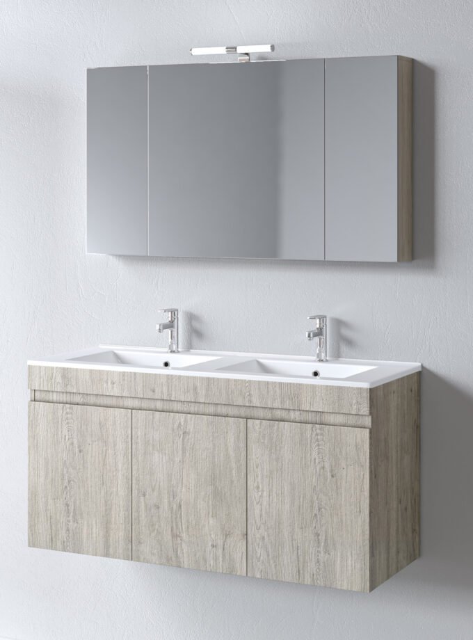 &Sigma;&epsilon;&tau; &Epsilon;&pi;ί&pi;&lambda;&omicron;&upsilon; OMEGA 120cm &mu;&epsilon; &Delta;&iota;&pi;&lambda;ό &Nu;&iota;&pi;&tau;ή&rho;&alpha; &chi;&rho;.BEIGE OAK 9SOM120BODW