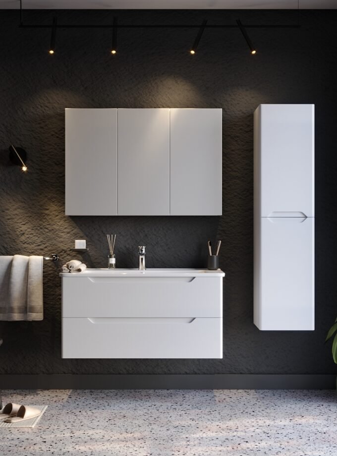 &Sigma;&epsilon;&tau; Έ&pi;&iota;&pi;&lambda;&omicron; &Mu;&pi;ά&nu;&iota;&omicron;&upsilon; PERLA &Lambda;&epsilon;&upsilon;&kappa;ό MDF 18mm &Lambda;ά&kappa;&alpha; 100 9SPER100WHM