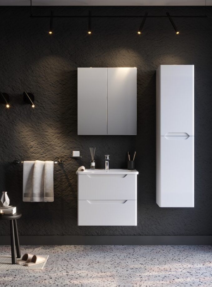 &Sigma;&epsilon;&tau; Έ&pi;&iota;&pi;&lambda;&omicron; &Mu;&pi;ά&nu;&iota;&omicron;&upsilon; PERLA &Lambda;&epsilon;&upsilon;&kappa;ό MDF 18mm &Lambda;ά&kappa;&alpha; 60 9SPER060WHM