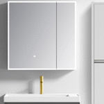 Καθρέφτης SARON LED 80cm χρ. LIGHT GREY κωδ. 3MSAR080WH