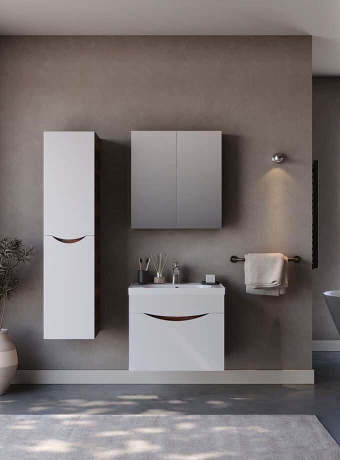 &Sigma;&epsilon;&tau; Έ&pi;&iota;&pi;&lambda;&omicron; &Mu;&pi;ά&nu;&iota;&omicron;&upsilon; SMILE &Lambda;&epsilon;&upsilon;&kappa;ό / Barok MDF 18mm &Lambda;ά&kappa;&alpha; 65 9SSMI065WBM