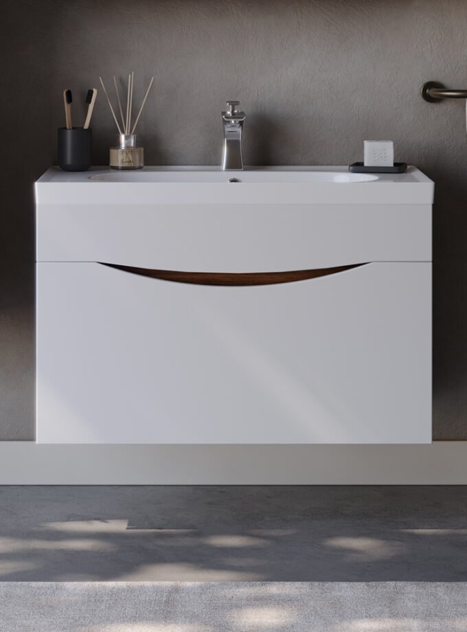 &Pi;ά&gamma;&kappa;&omicron;&sigmaf; SMILE &Lambda;&epsilon;&upsilon;&kappa;ό / Barok MDF 18mm &Lambda;ά&kappa;&alpha; 85 3SSMI085WBM 85x45.5x54.5cm