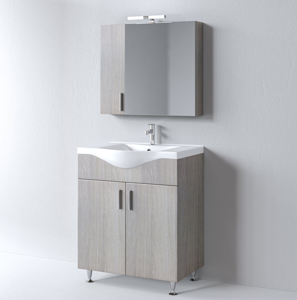 Σετ Έπιπλο Μπάνιου SIENA HARMONY NEW 75 9SSI075HN0W Πάγκο 72x34x83cm - Image 2