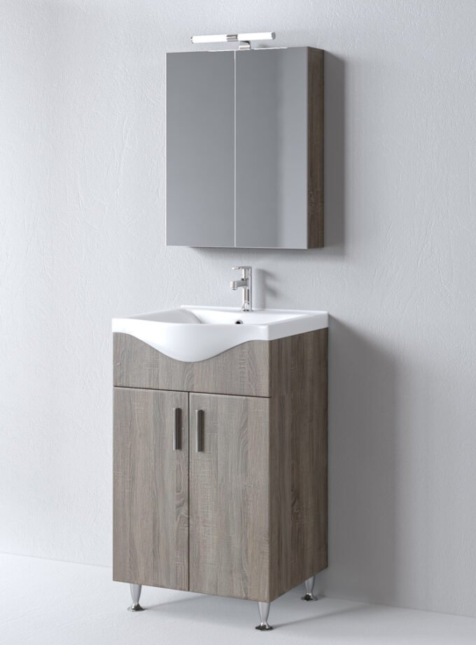 &Sigma;&epsilon;&tau; Έ&pi;&iota;&pi;&lambda;&omicron; &Mu;&pi;ά&nu;&iota;&omicron;&upsilon; SIENA SONOMA DARK 55 9SSI055SD0W &Pi;ά&gamma;&kappa;&omicron; 51x34x83cm