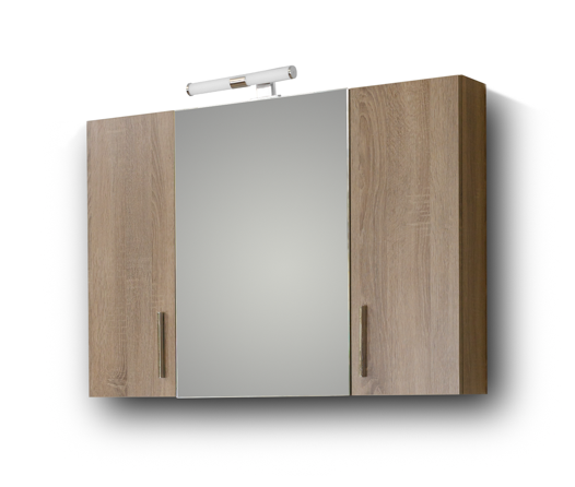 Σετ Έπιπλο Μπάνιου SIENA SONOMA DARK 100 9SSI100SD0W Πάγκο 96x34x83cm - Image 7