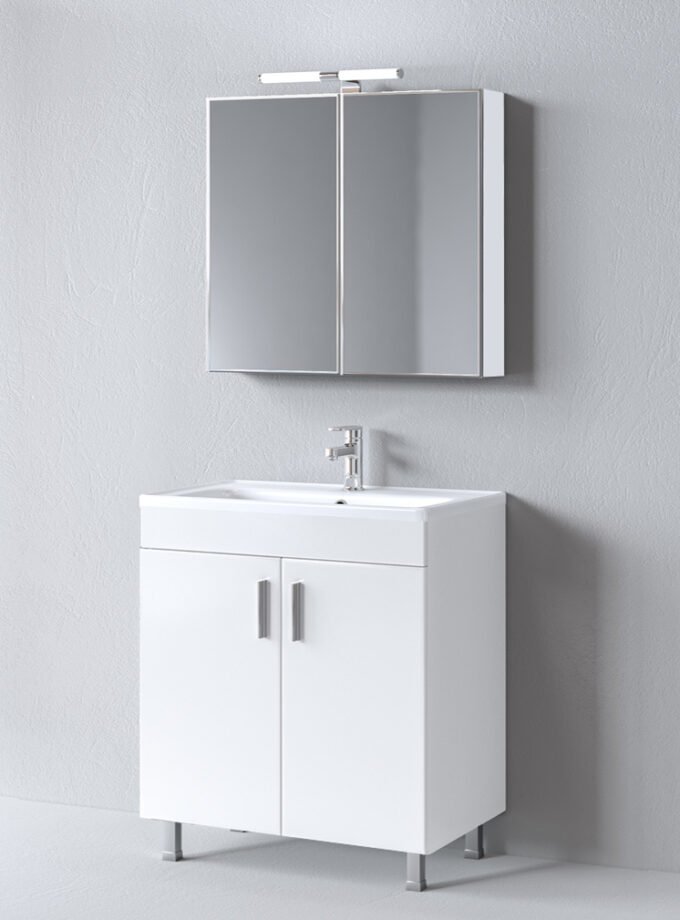 &Sigma;&epsilon;&tau; Έ&pi;&iota;&pi;&lambda;&omicron; &Mu;&pi;ά&nu;&iota;&omicron;&upsilon; Skopelos White 80 9SSK080WH0 &Pi;ά&gamma;&kappa;&omicron;&sigmaf; 78x36x83