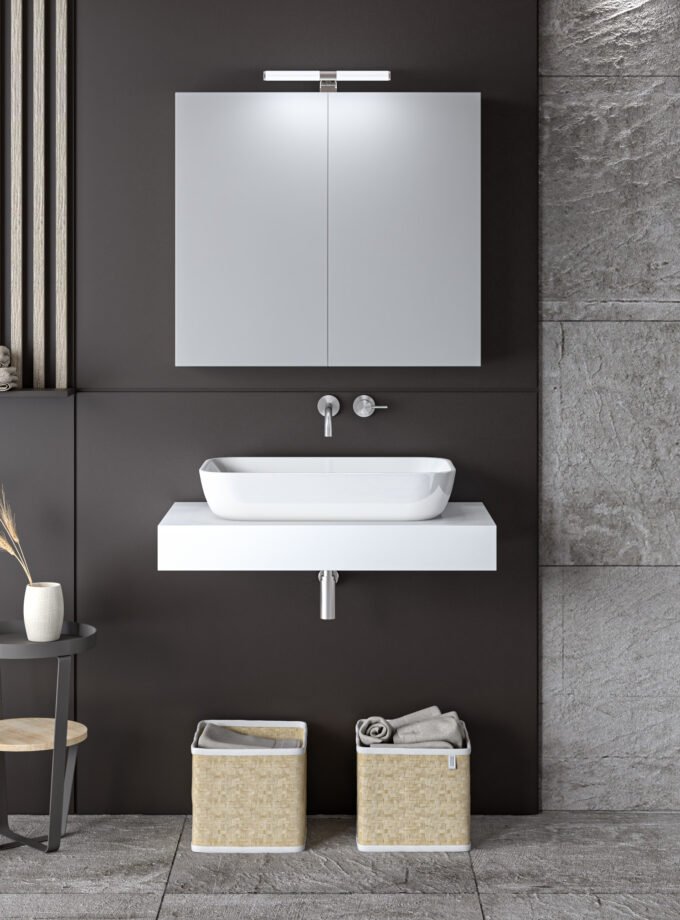 &Sigma;&Epsilon;&Tau; &Epsilon;&Pi;&Iota;&Pi;&Lambda;&Omicron;&Upsilon; STONE 70cm &chi;&rho;.WHITE &mu;&epsilon; &gamma;&kappa;&rho;&iota; &nu;&epsilon;&rho;ά 9SSTO070WH