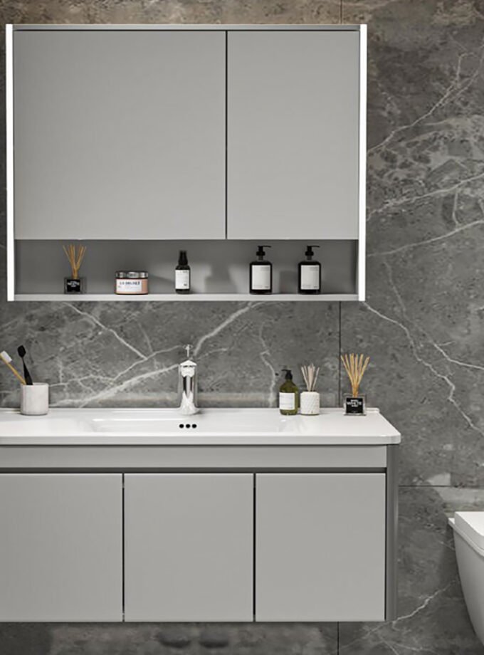 &Sigma;&Epsilon;&Tau; &Epsilon;&Pi;&Iota;&Pi;&Lambda;&Omicron;&Upsilon; YVONNE  PLYWOOD 100cm &chi;&rho;.GREY 9SYVON100GR