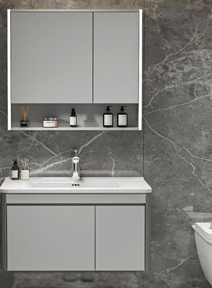 &Sigma;&Epsilon;&Tau; &Epsilon;&Pi;&Iota;&Pi;&Lambda;&Omicron;&Upsilon; YVONNE  PLYWOOD 60cm &chi;&rho;.GREY 9SYVO060GR