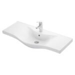 Νιπτήρας BASIC 100 γυαλιστερή πορσελάνη 100x46cm 3WAY100PC0