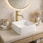 Deco Επιτραπέζια Μπαταρία Νιπτήρα Brushed Gold - Image 2