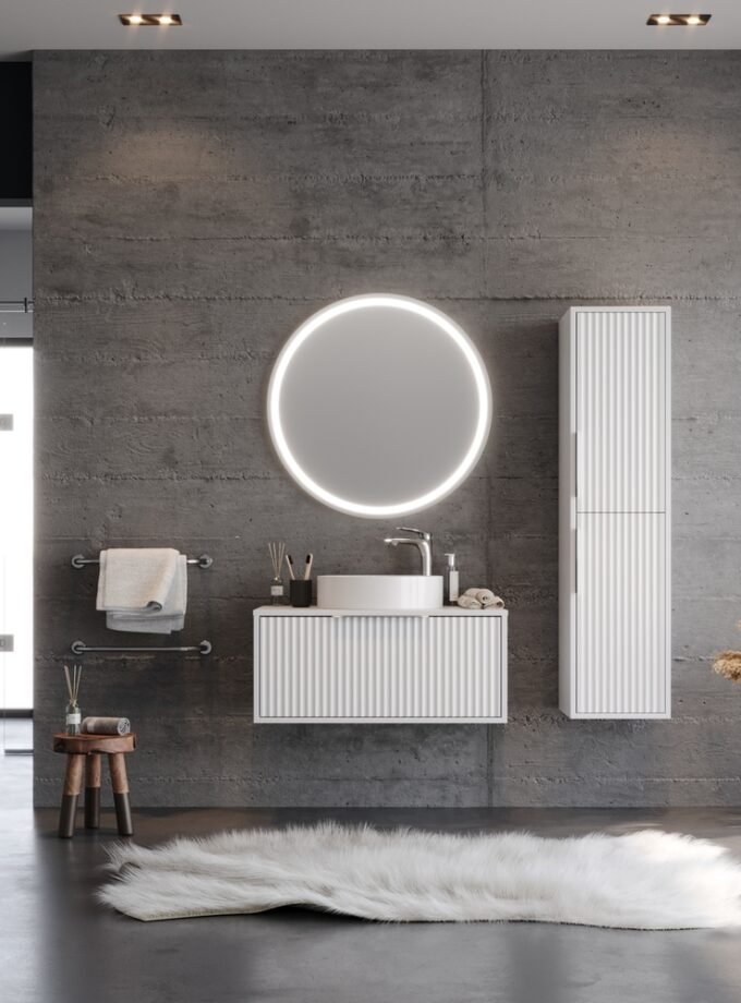 &Sigma;&epsilon;&tau; Έ&pi;&iota;&pi;&lambda;&omicron; &Mu;&pi;ά&nu;&iota;&omicron;&upsilon; HOLE &Lambda;&epsilon;&upsilon;&kappa;ό MDF 18mm &Lambda;ά&kappa;&alpha; 85 9SHOL085WHM