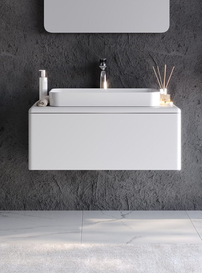 &Pi;ά&gamma;&kappa;&omicron;&sigmaf; KUZEY &Lambda;&epsilon;&upsilon;&kappa;ό MDF 18mm &Lambda;ά&kappa;&alpha; 80 S3BKUZ080WHM 80x50.5x32.5cm