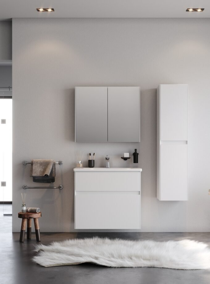 &Sigma;&epsilon;&tau; Έ&pi;&iota;&pi;&lambda;&omicron; &Mu;&pi;ά&nu;&iota;&omicron;&upsilon; MALAGA &Lambda;&epsilon;&upsilon;&kappa;ό MDF 18mm &Lambda;ά&kappa;&alpha; 80 9SMAL080WHM