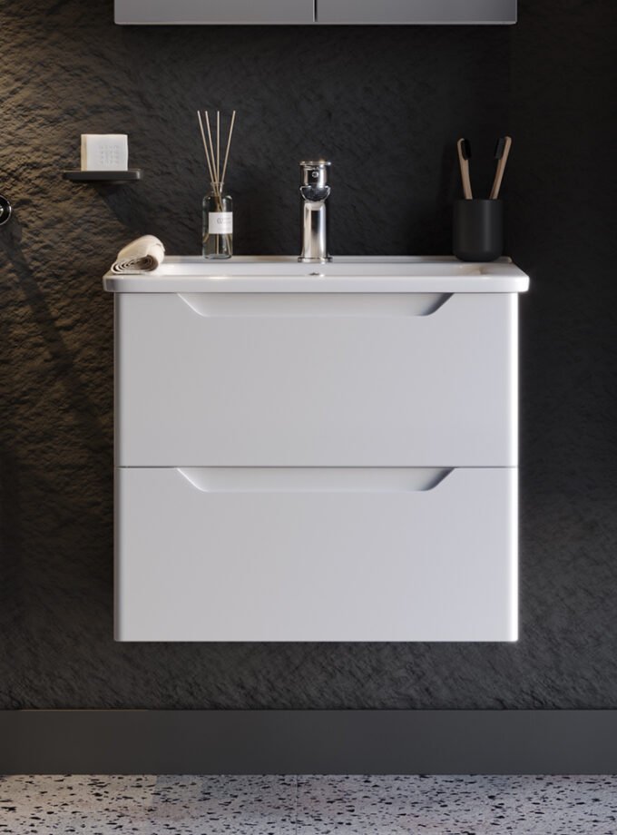 &Pi;ά&gamma;&kappa;&omicron;&sigmaf; PERLA &Lambda;&epsilon;&upsilon;&kappa;ό MDF 18mm &Lambda;ά&kappa;&alpha; 60 S3BPERL060W 60x46x53cm