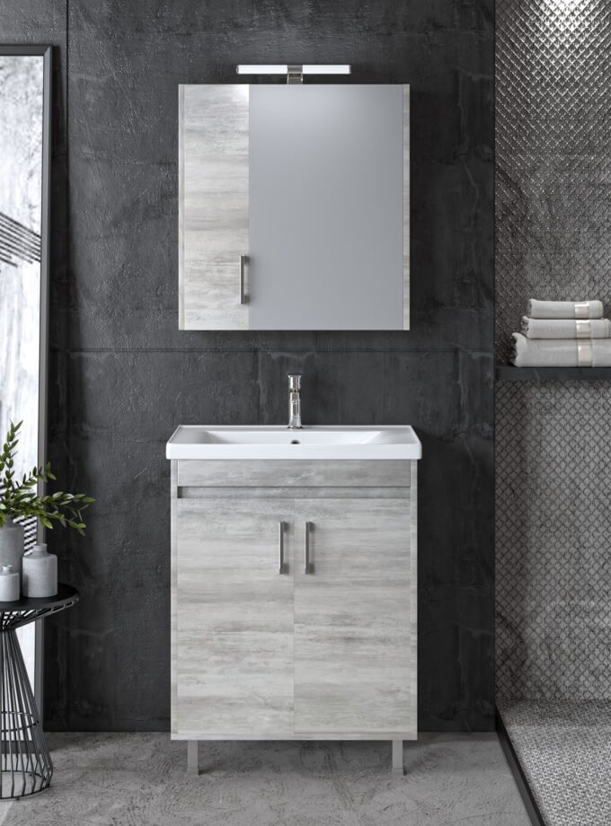 &Sigma;&epsilon;&tau; Έ&pi;&iota;&pi;&lambda;&omicron; &Mu;&pi;ά&nu;&iota;&omicron;&upsilon; SAVINA CEMENT 65 9SSA065CE0W &Pi;ά&gamma;&kappa;&omicron;&sigmaf; 61x44x82cm