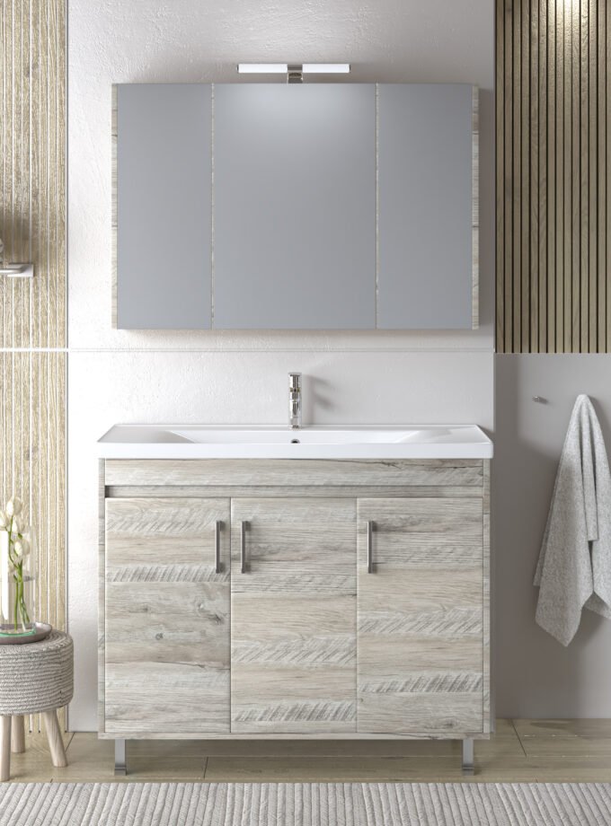 &Sigma;&epsilon;&tau; Έ&pi;&iota;&pi;&lambda;&omicron; &Mu;&pi;ά&nu;&iota;&omicron;&upsilon; SAVINA NATURAL OAK 100 9SSA100NO0W &Pi;ά&gamma;&kappa;&omicron;&sigmaf; 97x44x83cm