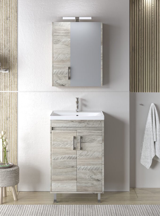 &Sigma;&epsilon;&tau; Έ&pi;&iota;&pi;&lambda;&omicron; &Mu;&pi;ά&nu;&iota;&omicron;&upsilon; SAVINA NATURAL OAK 55 9SSA055NO0W &Pi;ά&gamma;&kappa;&omicron;&sigmaf; 51x44x83cm