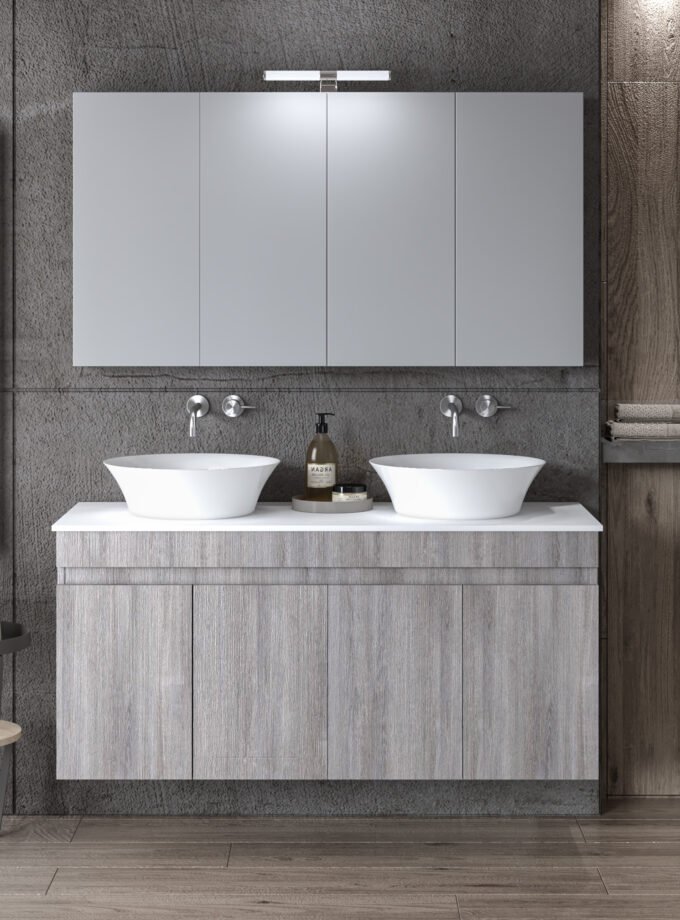 &Sigma;&Epsilon;&Tau; &Epsilon;&Pi;&Iota;&Pi;&Lambda;&Omicron;&Upsilon; OMEGA TOP DUBLE 120cm &chi;&rho;.GREY OAK 9SOMTD120GO