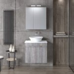 ΣΕΤ ΕΠΙΠΛΟΥ OMEGA TOP 60cm χρ.GREY OAK 9SOMT060GO