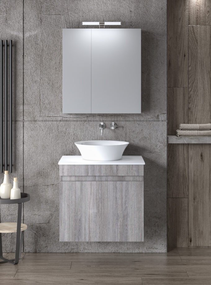 &Sigma;&Epsilon;&Tau; &Epsilon;&Pi;&Iota;&Pi;&Lambda;&Omicron;&Upsilon; OMEGA TOP 60cm &chi;&rho;.GREY OAK 9SOMT060GO