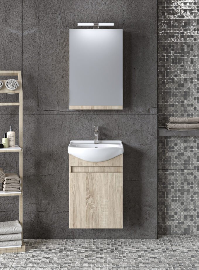 &Sigma;&epsilon;&tau; Έ&pi;&iota;&pi;&lambda;&omicron; &Mu;&pi;ά&nu;&iota;&omicron;&upsilon; SIENA SONOMA 45 9SSI045SN0W &Pi;ά&gamma;&kappa;&omicron; 41x25x60cm, &Nu;&iota;&pi;&tau;ή&rho;&alpha;&sigmaf; 45x37cm