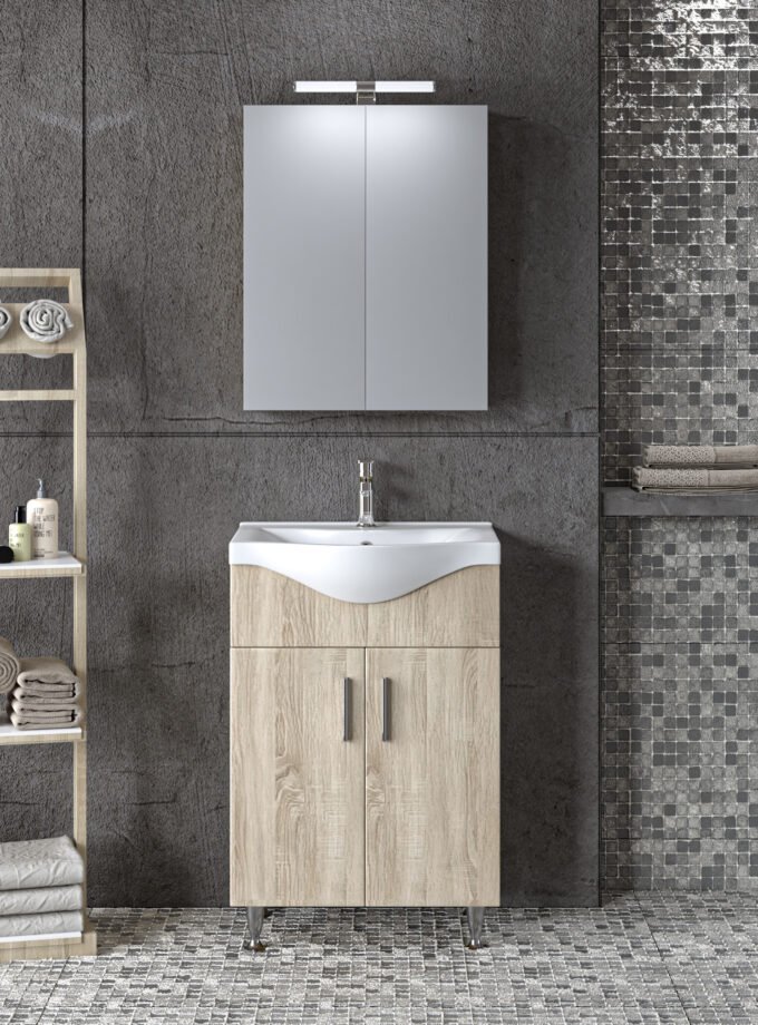 &Sigma;&epsilon;&tau; Έ&pi;&iota;&pi;&lambda;&omicron; &Mu;&pi;ά&nu;&iota;&omicron;&upsilon; SIENA SONOMA 55 9SSI055SN0W &Pi;ά&gamma;&kappa;&omicron; 51x34x83cm