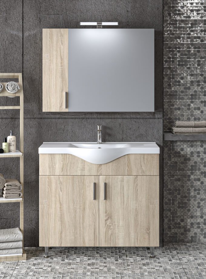 &Sigma;&epsilon;&tau; Έ&pi;&iota;&pi;&lambda;&omicron; &Mu;&pi;ά&nu;&iota;&omicron;&upsilon; SIENA SONOMA 90 9SSI090SN0W &Pi;ά&gamma;&kappa;&omicron; 90x34x83cm