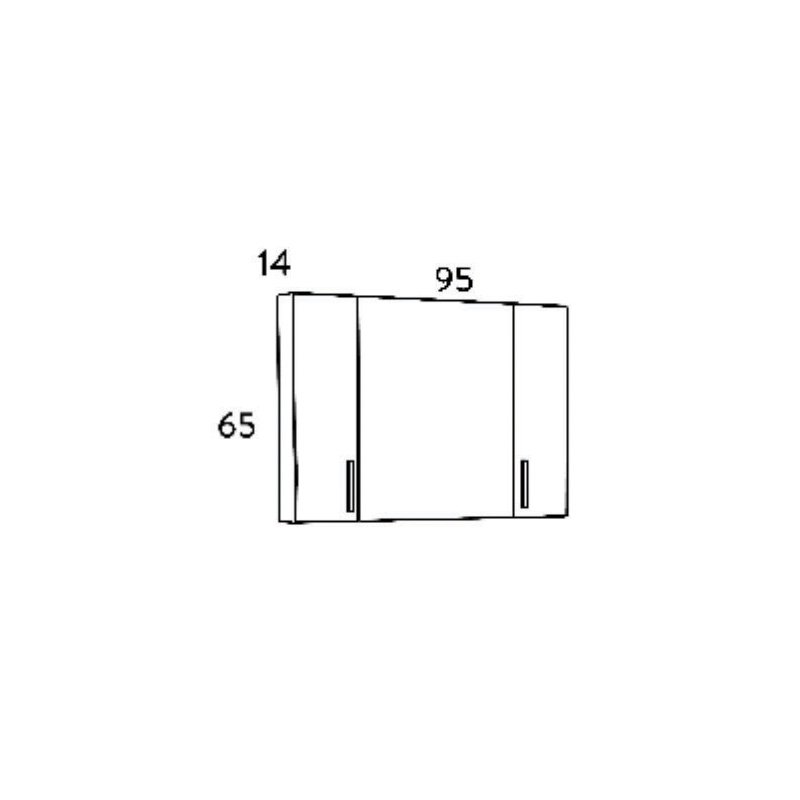 Σετ Έπιπλο Μπάνιου SIENA HARMONY NEW 100 9SSI100HN0W Πάγκο 96x34x83cm - Image 9