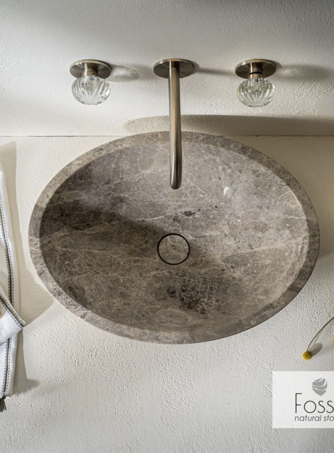 &Nu;&iota;&pi;&tau;ή&rho;&alpha;&sigmaf; &Mu;&alpha;&rho;&mu;ά&rho;&iota;&nu;&omicron;&sigmaf;  Mica 55x41 h.16 Fossil Tundra Grey