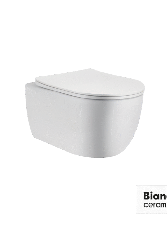 &Lambda;&epsilon;&kappa;ά&nu;&eta; &Kappa;&rho;&epsilon;&mu;&alpha;&sigma;&tau;ή &Mu;&Alpha;&Upsilon;&Alpha;/48,5 Rimless &mu;&epsilon; &kappa;ά&lambda;&upsilon;&mu;&mu;&alpha; Slim Soft Close 9600SC, Bianco Ceramica White