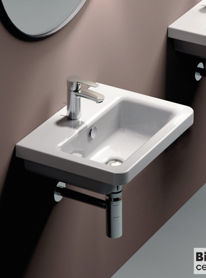 &Nu;&iota;&pi;&tau;ή&rho;&alpha;&sigmaf; &Pi;&omicron;&rho;&sigma;&epsilon;&lambda;ά&nu;&eta;&sigmaf; City 50x40 (1 &omicron;&pi;ή) Bianco Ceramica White