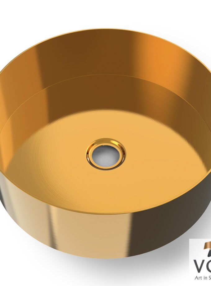 &Nu;&iota;&pi;&tau;ή&rho;&alpha;&sigmaf; Milo &Phi;40 voss Inox PVD Brushed Gold