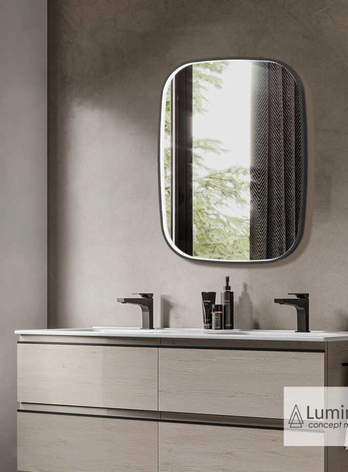 &Kappa;&alpha;&theta;&rho;έ&pi;&tau;&eta;&sigmaf; &Mu;&pi;ά&nu;&iota;&omicron;&upsilon; FIZ 60x80 Luminor Black Brushed