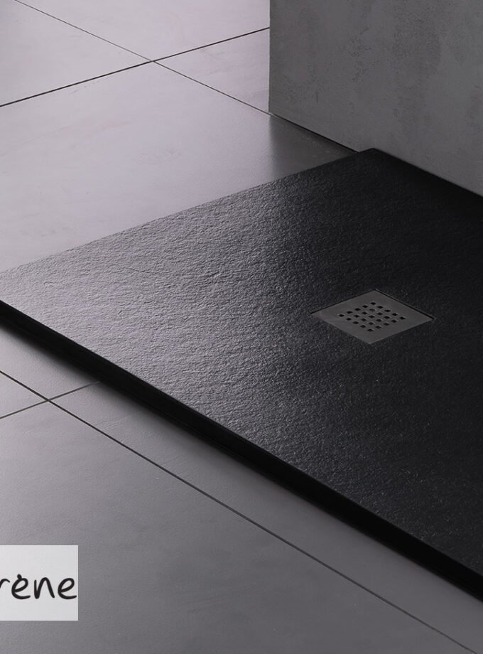 &Nu;&tau;&omicron;&upsilon;&zeta;&iota;έ&rho;&alpha; Cast Marble (&Chi;&upsilon;&tau;ό &mu;ά&rho;&mu;&alpha;&rho;&omicron;) &mu;&epsilon; &Beta;&alpha;&lambda;&beta;ί&delta;&alpha; Slate 100x80 Sirene Black Matt