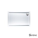 Ντουζιέρα Ακρυλική Παραλληλόγραμμη 110x72 extra-flat Φ90 Sirene White