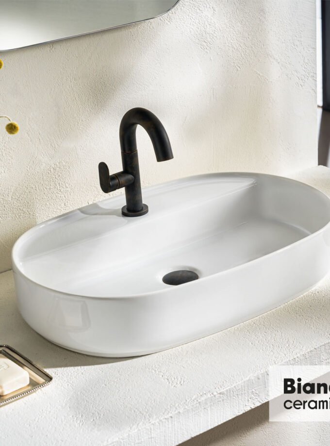&Nu;&iota;&pi;&tau;ή&rho;&alpha;&sigmaf; &Pi;&omicron;&rho;&sigma;&epsilon;&lambda;ά&nu;&eta;&sigmaf; 60x40 (1 &omicron;&pi;ή) Bianco Ceramica White