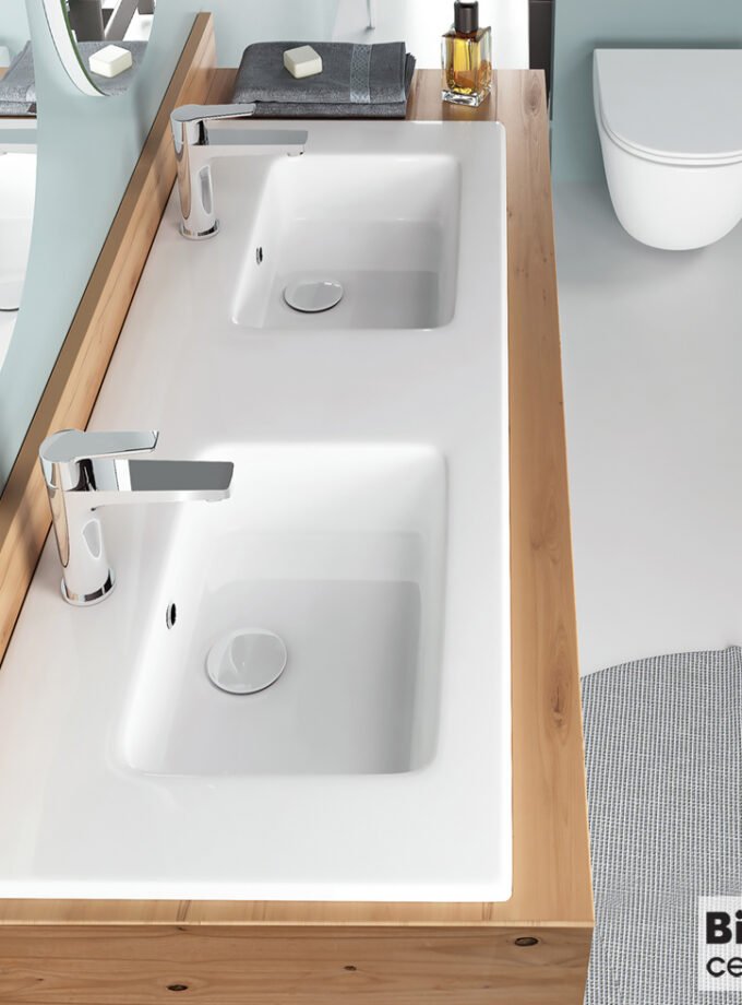 &Nu;&iota;&pi;&tau;ή&rho;&alpha;&sigmaf; &Pi;&omicron;&rho;&sigma;&epsilon;&lambda;ά&nu;&eta;&sigmaf; &Delta;&iota;&pi;&lambda;ό&sigmaf; Flat 121,6x46 (2 &omicron;&pi;έ&sigmaf;) Bianco Ceramica White