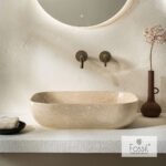 Νιπτήρας Μαρμάρινος  56x39 h.14 Fossil Beige
